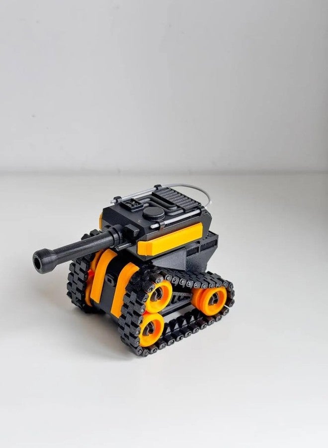 3D CRAFT 3D Printed Mini Tank Toy for Kids | Articulated Tracks, Rotating Turret & Smooth Play Movement | Creative Desk Toy Model | Fun Gift for Play & Display - Image 2